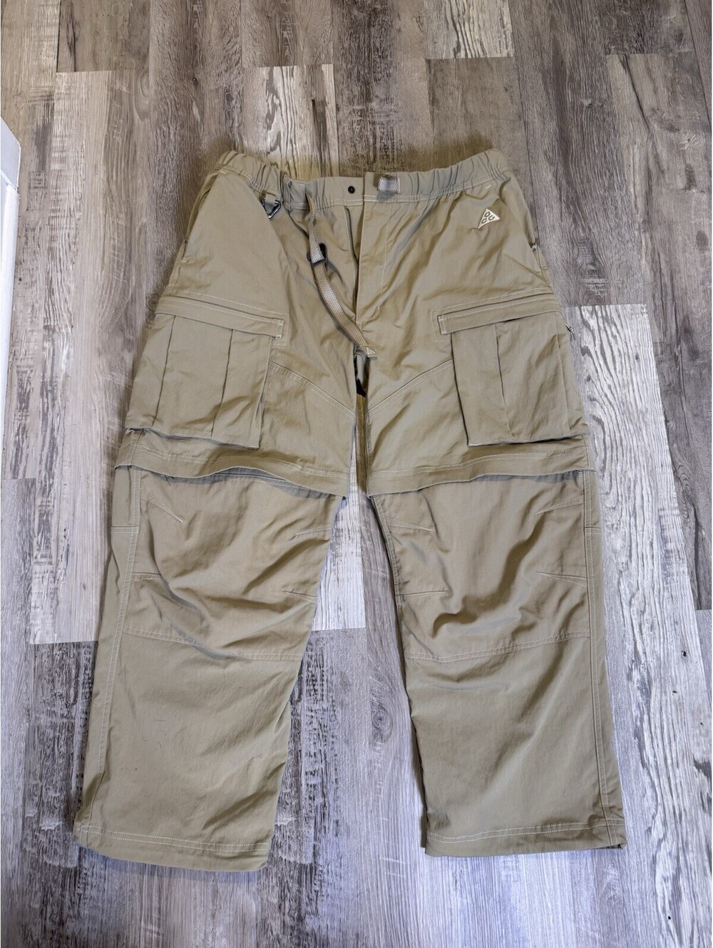 Nike ACG Smith Summit Men's Cargo UTILITY Pants CONVERTIBLE XL BEIGE TAN